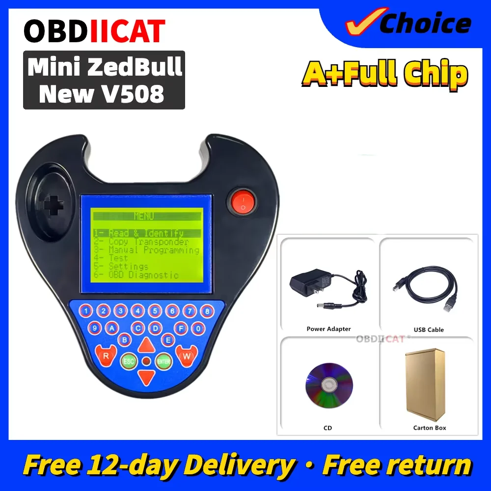 Hot Sale Good Quality Version V508 Super Mini ZedBull Smart Zed-Bull Key Transponder Programmer mini ZED BULL Key Programmer