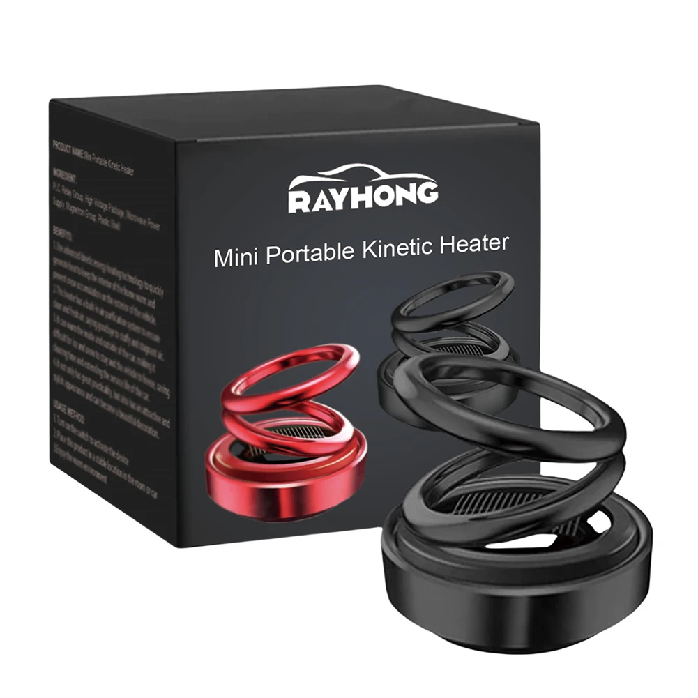 Solar Flavoring Car Parfum Fast Heating Car Aromatherapy 360 Rotation Double Ring Interior Decoration Rotating Air Freshener