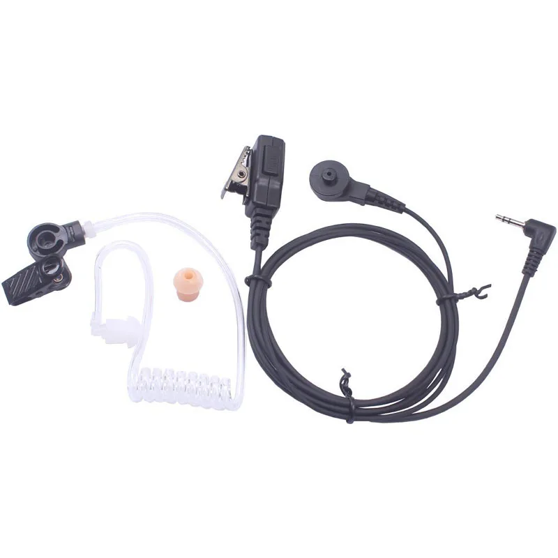 Walkie Talkie 1 Pin 2.5mm Earpiece Air Tube PTT Mic Microphone Headset for Motorola TLKR T3 T5 T6 T7 T8 T9 T6200C MH230R Radio 1 pin 2 5mm ear hook ptt mic earpiece microphone headset for motorola talkabout tlkr t3 t4 t60 t80 mr350r t6200c md200tpr radio