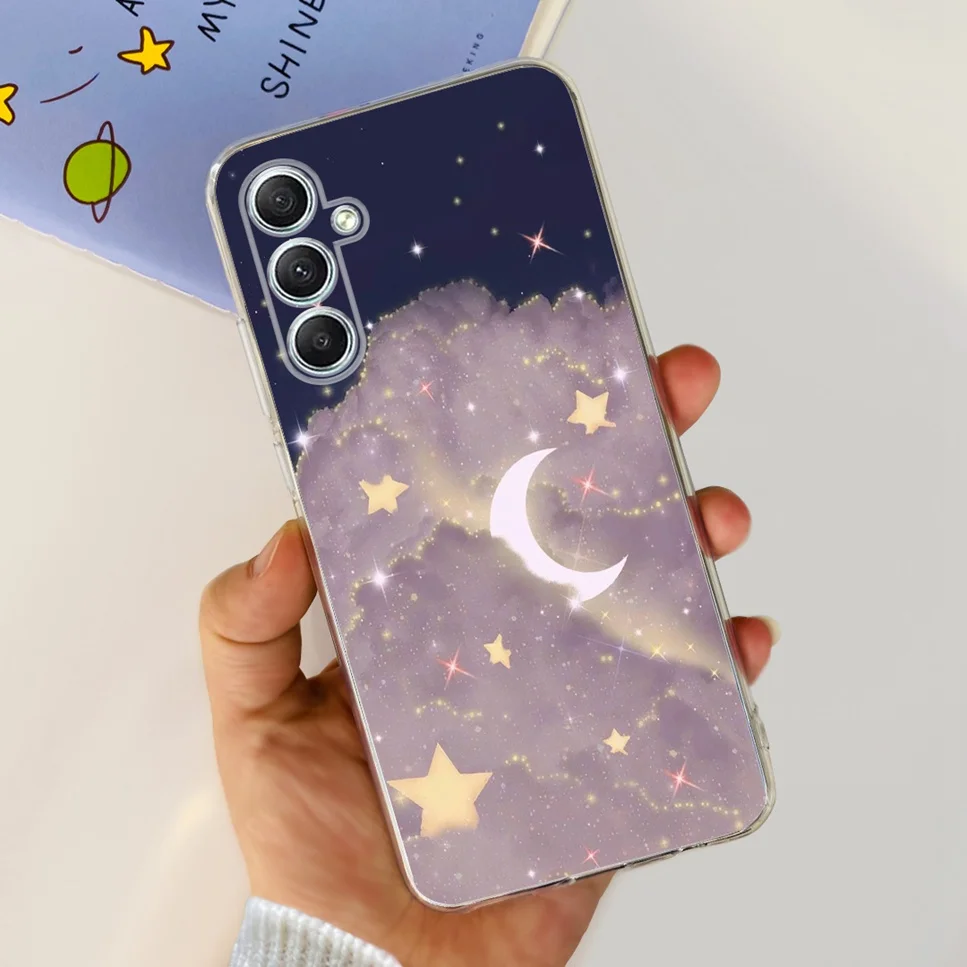 Cute Cat & Flower Design Soft TPU Silicone Clear Phone Case - Luxury Bumper Cover