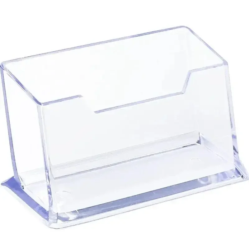 Transparent Business Card Holder Acrylic Display Stand Box Desk Storage Shelf Plastic Desktop Place Card Holder Office Supplies credit card holder card holder card display stand desk card holder photo card holder postcard holder