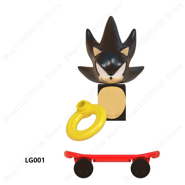 Mini Action Figure Building Block Sonic Teirusu Silver Nakkurusu Shadow Eggman Blaze Storm Knuckles KF6123 LG1001 WM6086 Bricks 001