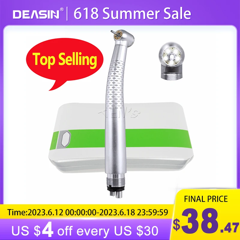 Dental High Speed 5 Led Air Turbina Cartridge Rotor Water Sprays