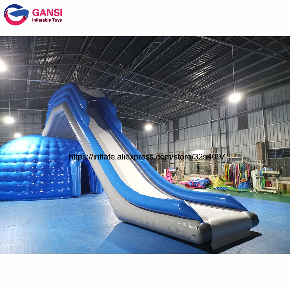 Customized Size Waterslide Party Inflate Dock Slides For Boat Inflatable Yacht Slide boat dock slide inflatable slide inflatable yacht slide for sale