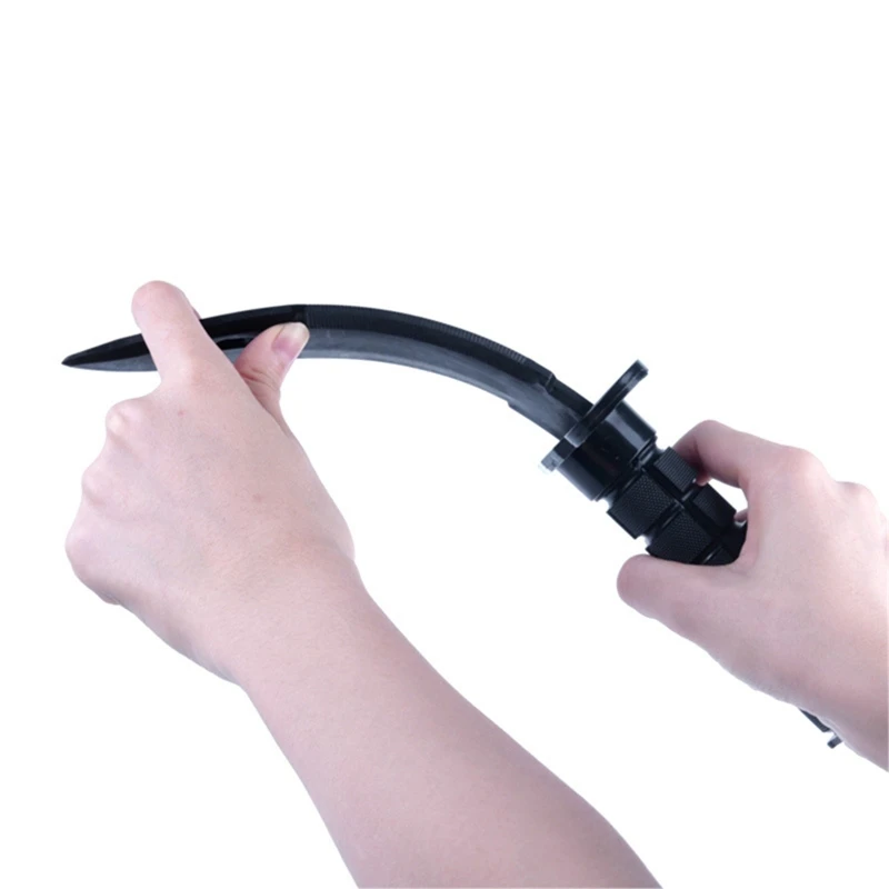 Cosplay Prop Game Knife Retractable Sword Toy Rubber Knife Training Airsoft Knife Rubber with Sheath for Party