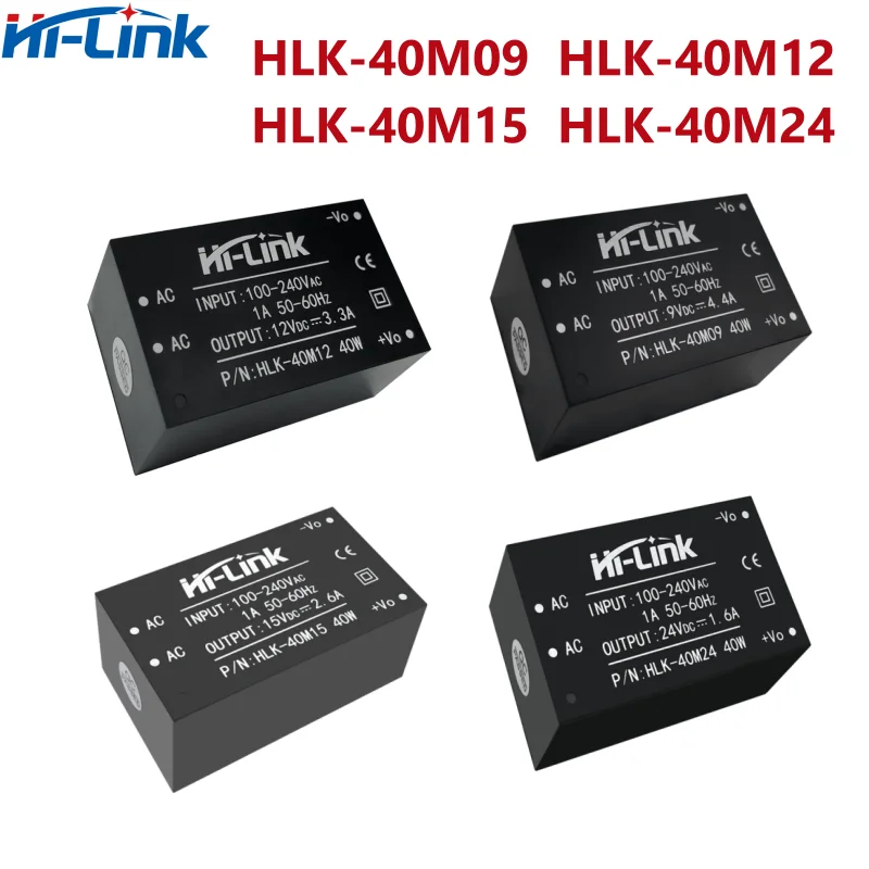 가정용 지능형 하이 링크 AC/DC HLK-40M12, 220V  12V, 40W, 3.3A 출력 미니 사이즈 조절식 전원 공급 장치 컨버터, CE/RoHS