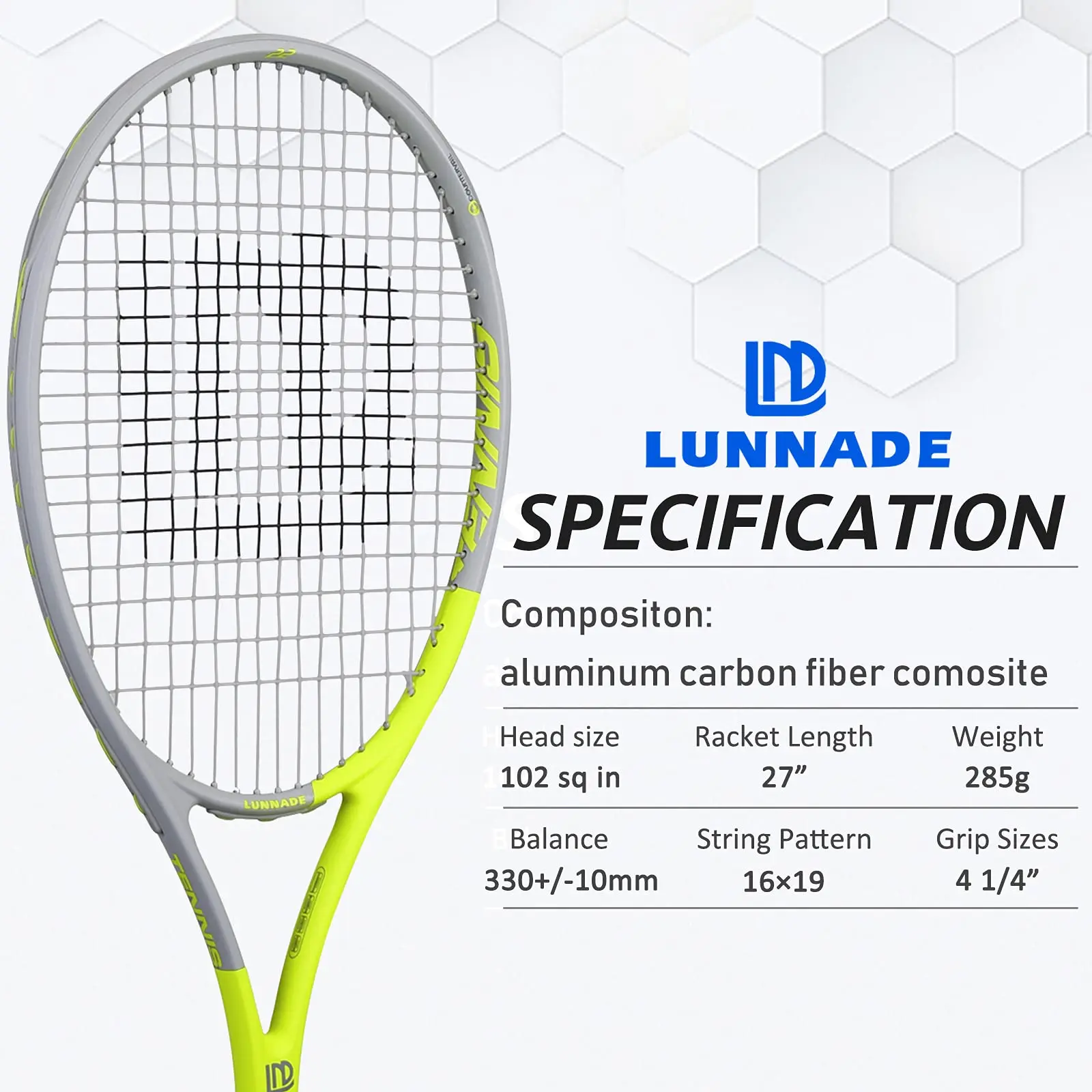 ALPSPORT 1PCS/lot Tennis racket (including bag and string) Carbon fibre Composite material racket Designed for boys and girls