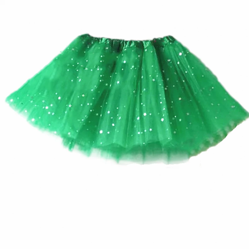 

Children's half length dance skirt Tutu Skirt five star Sequin performance skirt stage dress half length puffy skirt