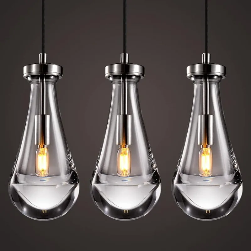 

Joyunleo Raindrop Pendant Lights Set of 3, Modern Pendant Lights Kitchen Island 3 Pack lava lamp