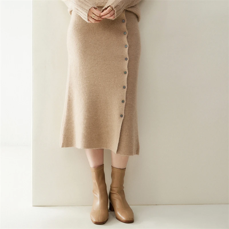 Skirt detail showing buttons
