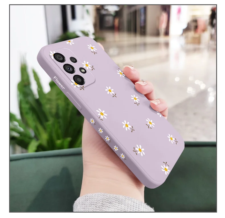 Daisies Tatters Hülle für Samsung Galaxy A73 A53 A33 A23 A13 A03 A72 A52 A52S A32 A22 A12 A02 A02S A71 A51 A31 A21S 4G 5G Abdeckung – Detail 9