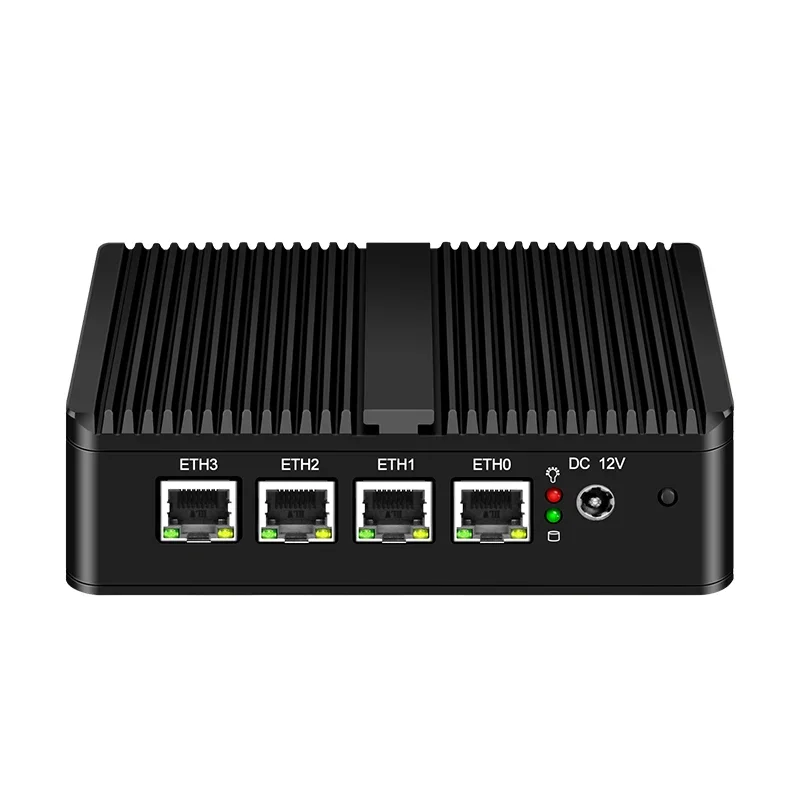 J4125 AES IN Fanless Mini PC ,OPNsense Router Quad-Cores 4 LAN Ports Gigabit Ethernet ,Firewall Appliance Pfsense Windows10 ESXI