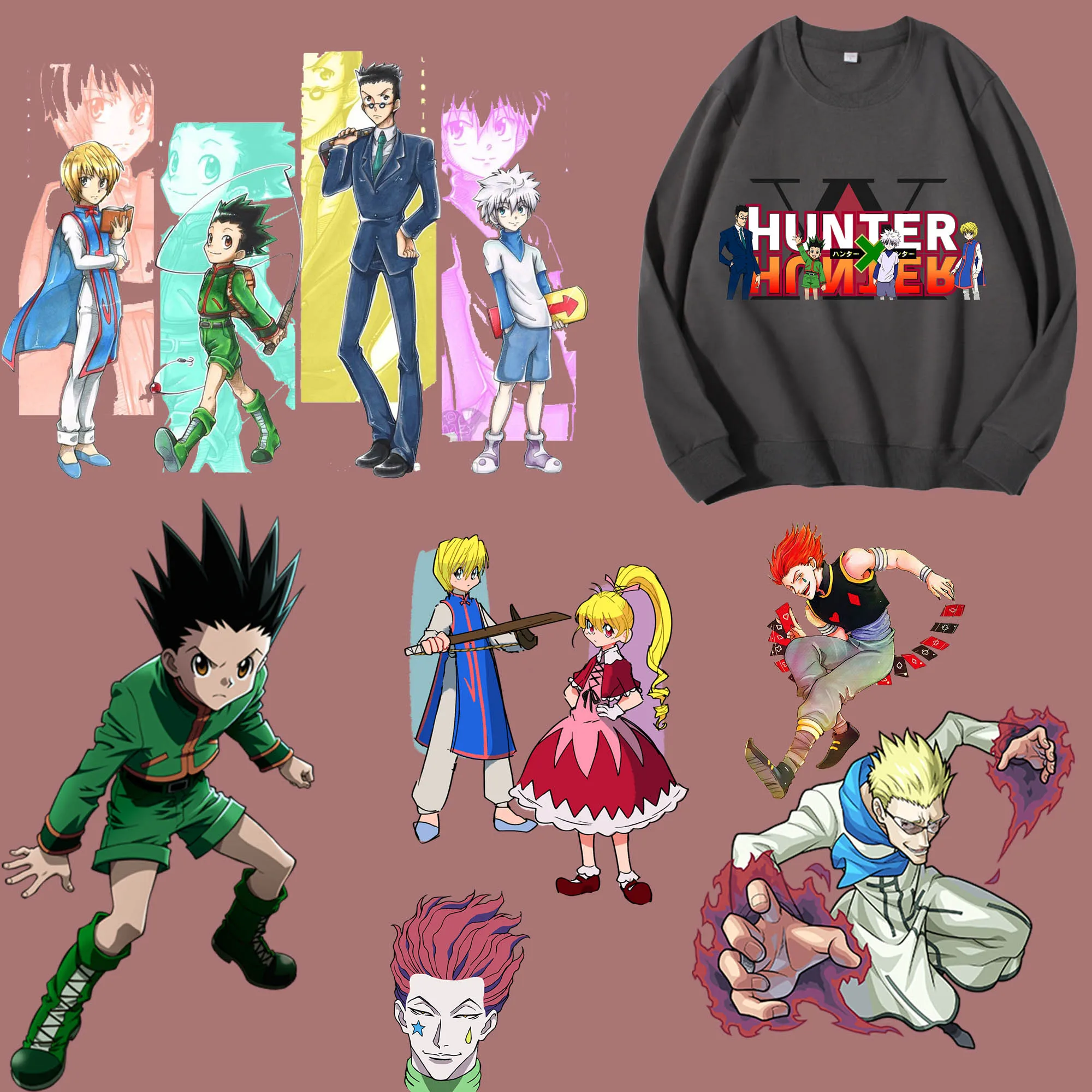 Hunter X Hunter Iron Patch บนเสื้อผ้าสติกเกอร์ Killua Zoldyck Baka ความ
