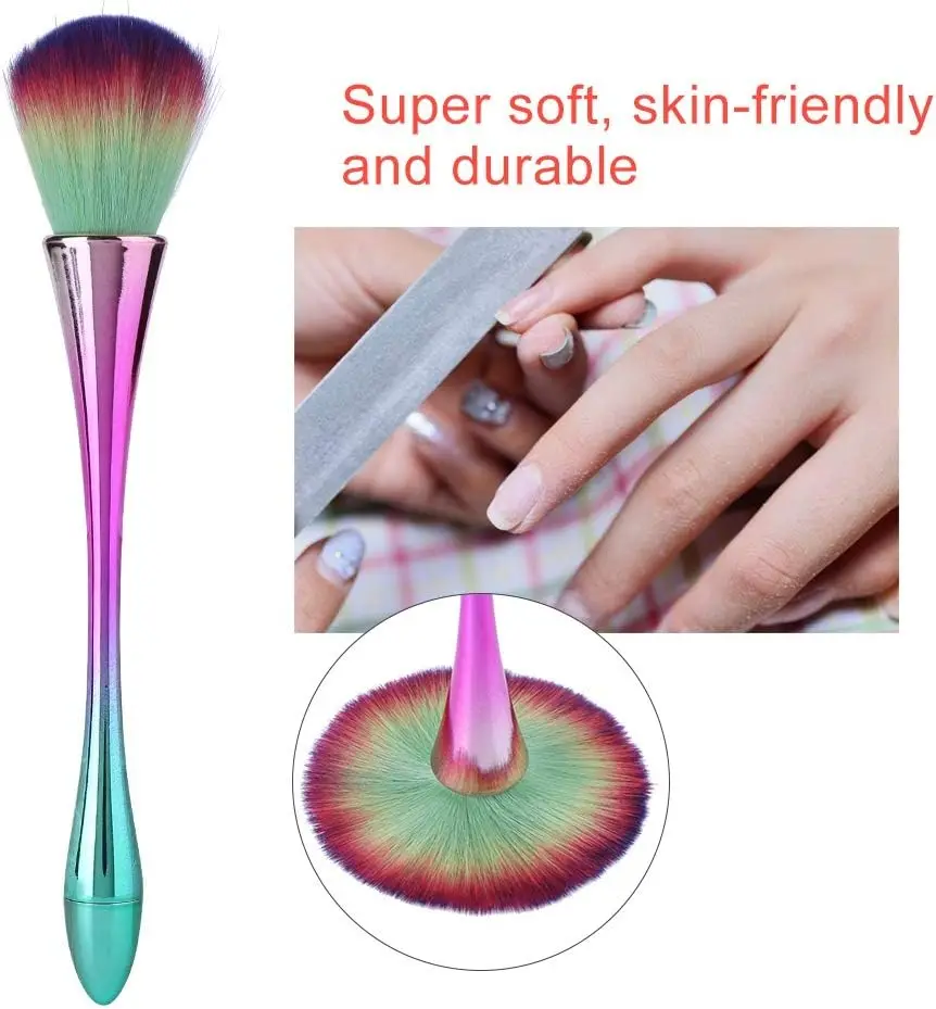 Nail Dust Cleaning Brush 7 Styles Professional Nail Art Brushes Long-Handled Super Fluffy Dust Removal Manicure Tools