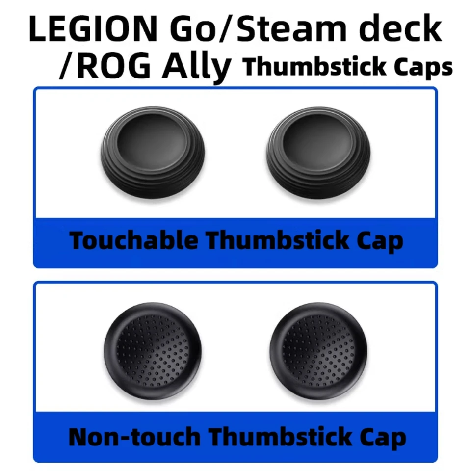 Controller Duim Grip Joystick Rocker Cap Voor Legion Go Game Handvat Controller VervangingJoystick Duim Stick Grips Caps Cover Analoge Stick Cover (Rood