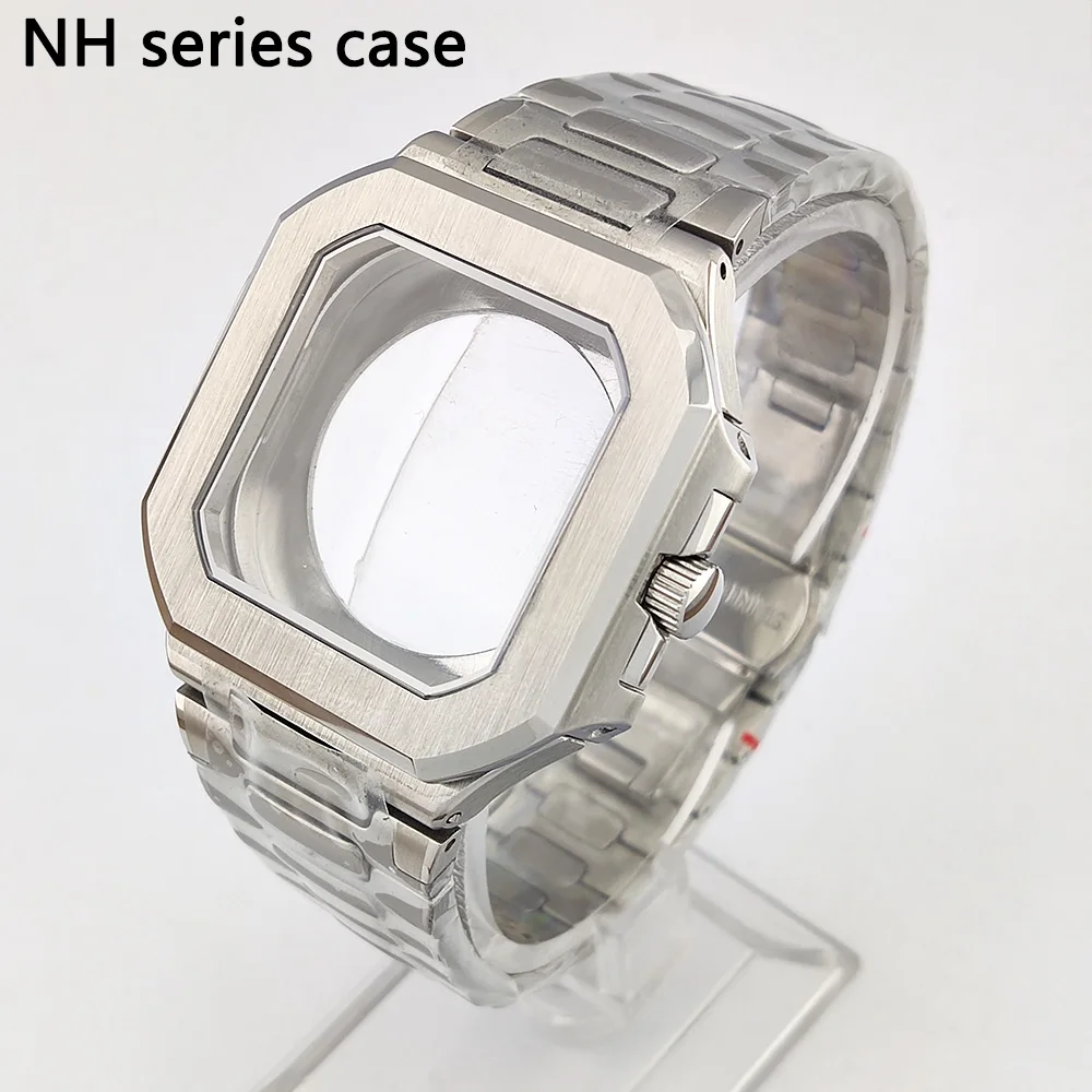 Men's Automatic Watch Kit - Square Dial, Waterproof 316L Stainless Steel Case
