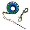 15M 20M 30M Scuba Diving Aluminum Alloy Spool Finger Reel with Stainless Steel double ended hook SMB Equipment Cave Dive 4