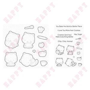 New Metal Cutting Dies Stamps Halloween Cat Chef Decoration For DIY Craft Making Greeting Card Scrapbooking Embossing Template