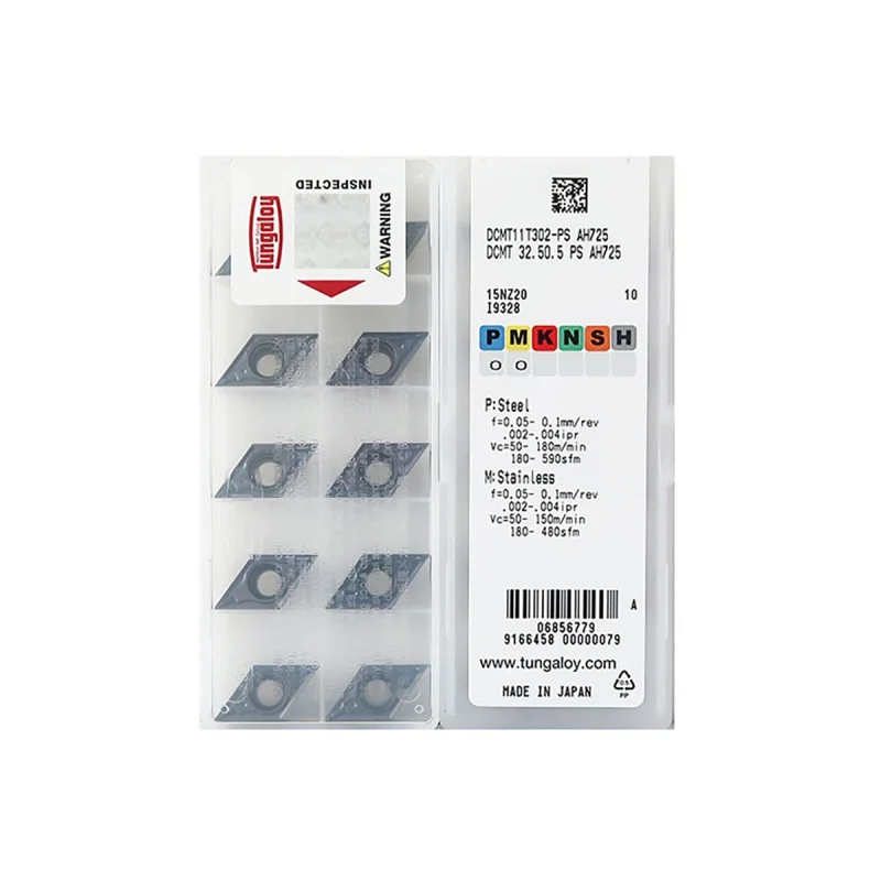 

Tungaloy 100% Original DCMT DCMT11T304 DCMT11T302 DCMT11T308 DCMT070204 DCMT070202 Medium-Roughing Carbide Turning Inserts