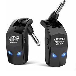 JOYO 2.4GHz Wireless Guitar 4 Channels Rechargeable Audio Wireless Transmitter Receiver for Bass Electric Instruments (JW-03)