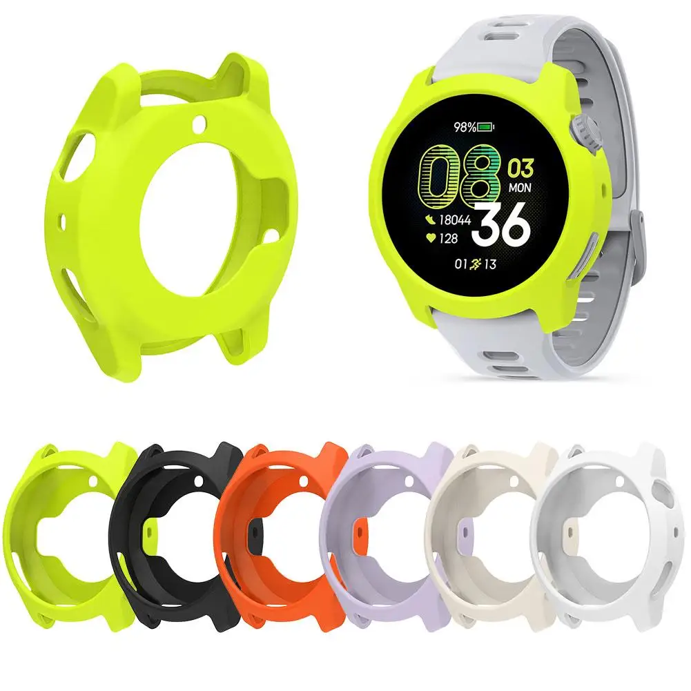 High-Quality Silicone Protective Case & Screen Protector for Sports Watches - Durable Cover Accessory