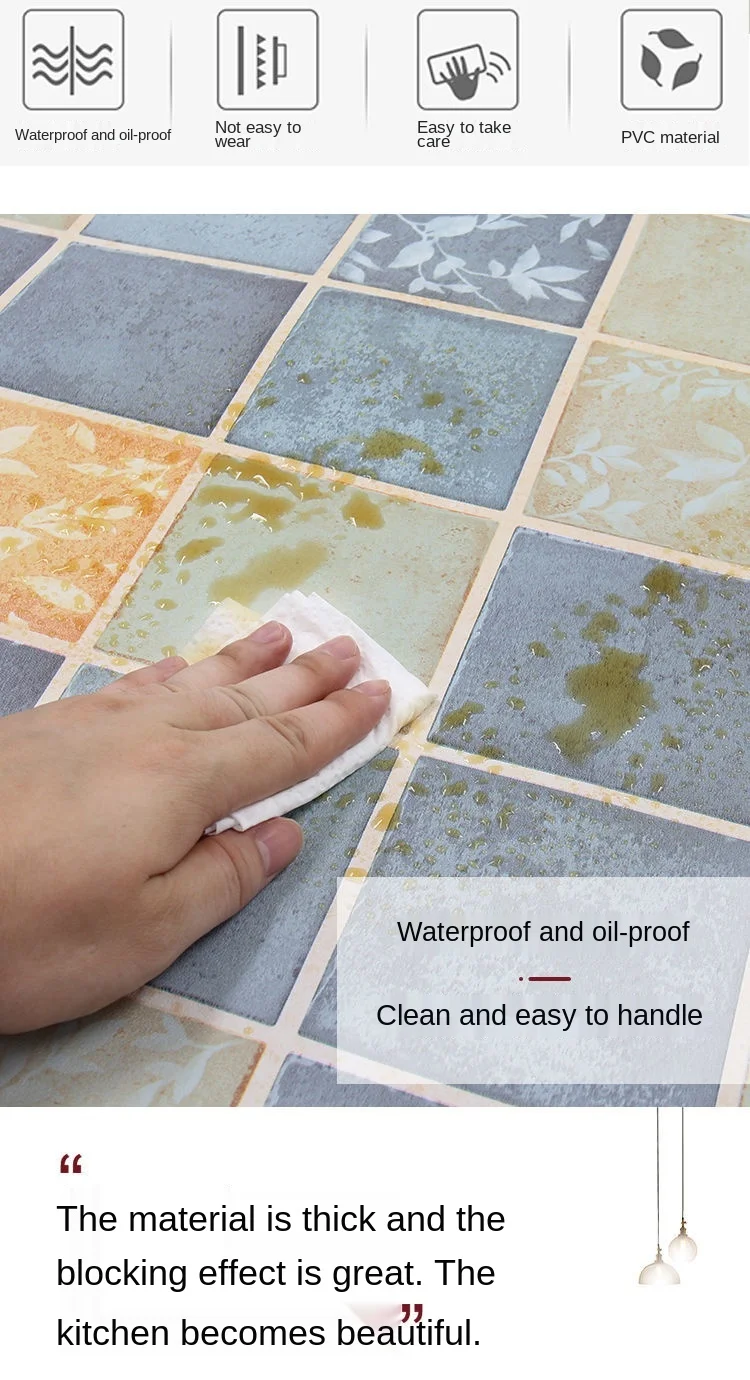 parede auto-adesivos Banheiro Tile 3D Waterproof Vinyl