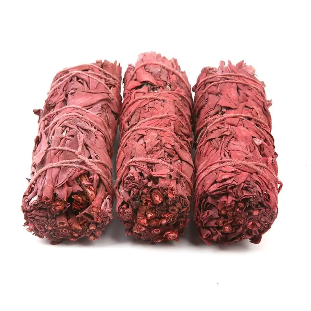 Paquets de sauge rouge pour le nettoyage de la maison, anciers de sang de dragon, nettoyage de l'énergie négative, méditation de yoga, 1PC, P9t1