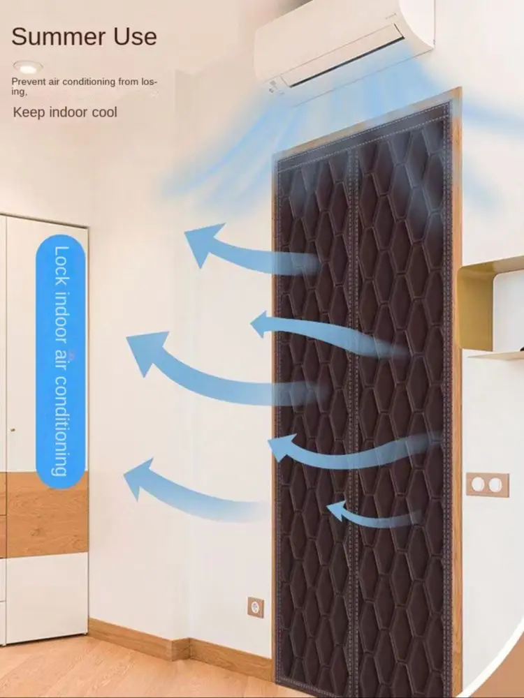 Description Picture 5 of itemWinter Door Curtain, Magnetic Curtain, Air Conditioning Partition, Insulation, Windproof, Cold Insulation, Easy To Clean
