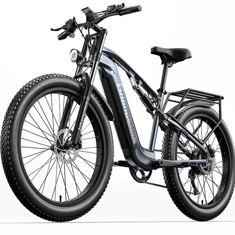 MX05 electric snow bicycle 500W48V17.5AH lithium battery 26-inch fat tire adult urban electric bicycle maximum speed 42KM/H