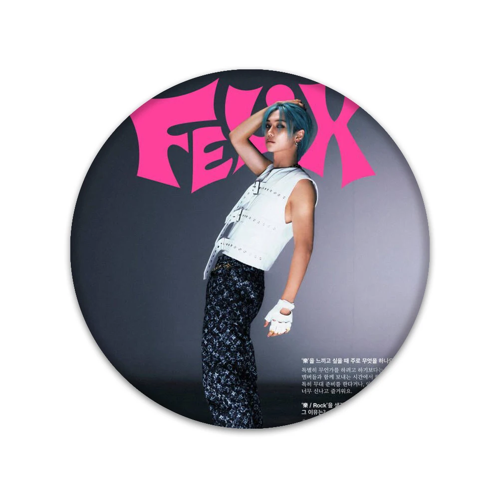 KPOP Stray Kids 2023 Rock-Star Badge Rock Star Bangchan Felix Brooch Hyunjin Pin Know STAY Collection Pins for Backpack Clothes
