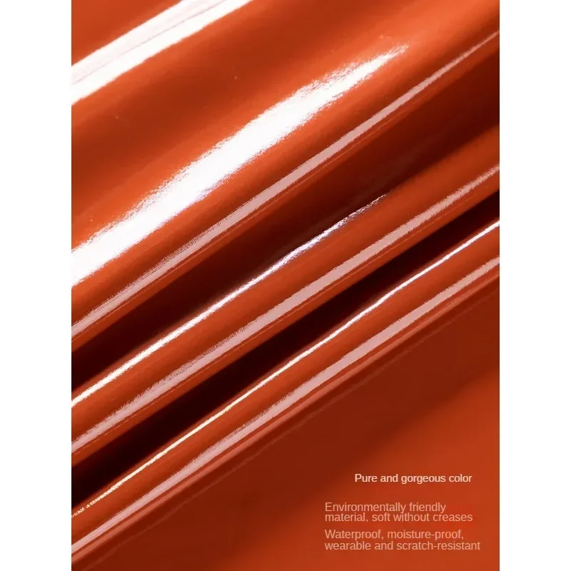 Faux Leather Elastic Fabric - Smooth Waterproof Material for DIY Sewing, Bags, Clothing, and Stage Design