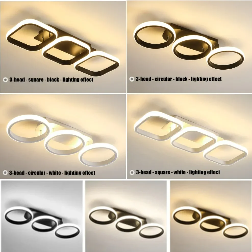 Modern LED Ceiling Lights Corridor Light Home Lighting Led Surface Mounted for Bedroom Living Room Corridor Light 3-color 1