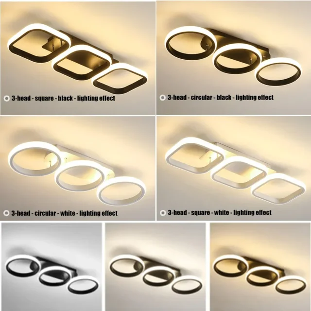 Modern LED Ceiling Lights Corridor Light Home Lighting Led Surface Mounted for Bedroom Living Room Corridor Light 3-color 1