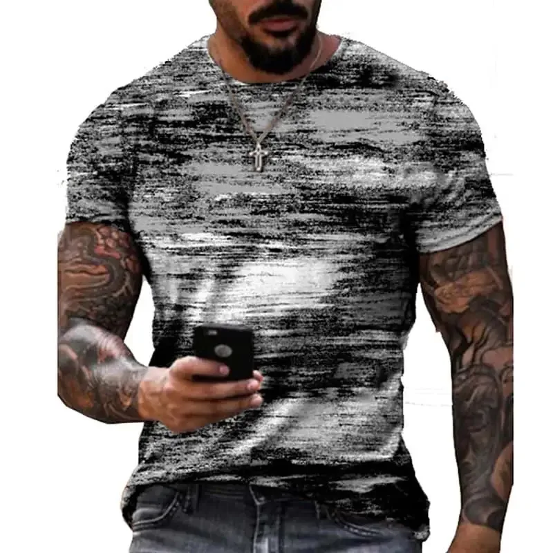 

Summer Graffiti 3D Print Men's T-shirts Streetwear Polyester 0-Neck Loose Short Sleeve Tops Casual Loose Tee Shirts Men Cloth