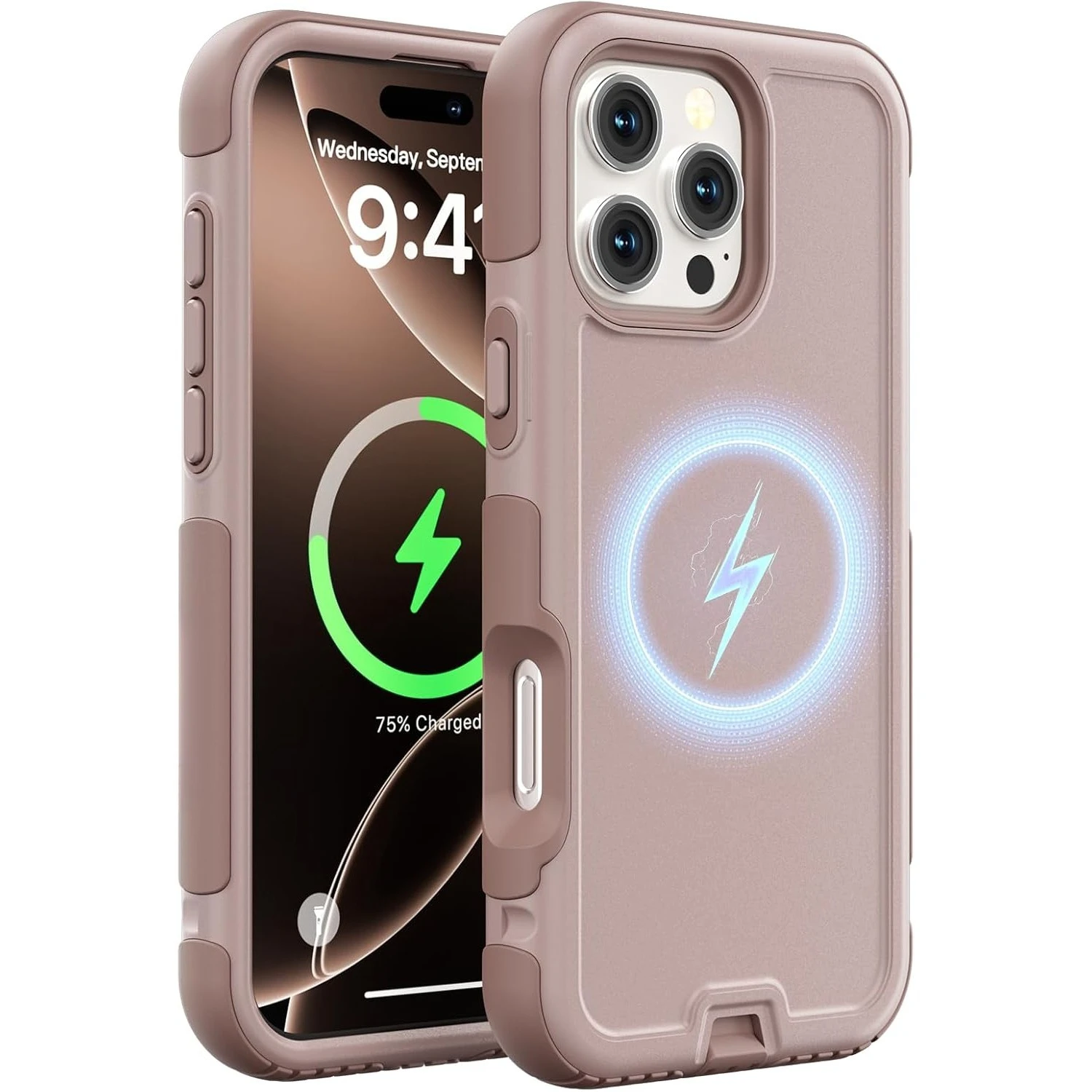 Rugged Heavy Duty Military Grade Armor Phone Case with MagSafe Shockproof Protection