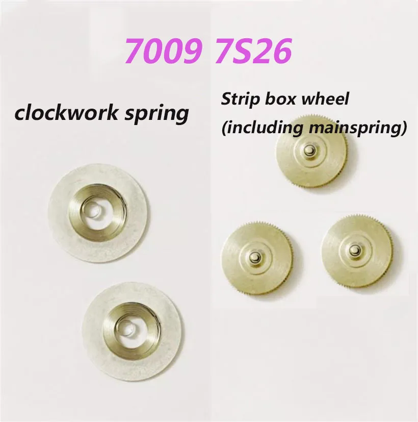 Adatto Per Seiko 7 S26A/B 7009 Movimento Originale Clockwork Spring Strip Box Wheel (Inclusa La Molla Principale) Accessori Per Orologi