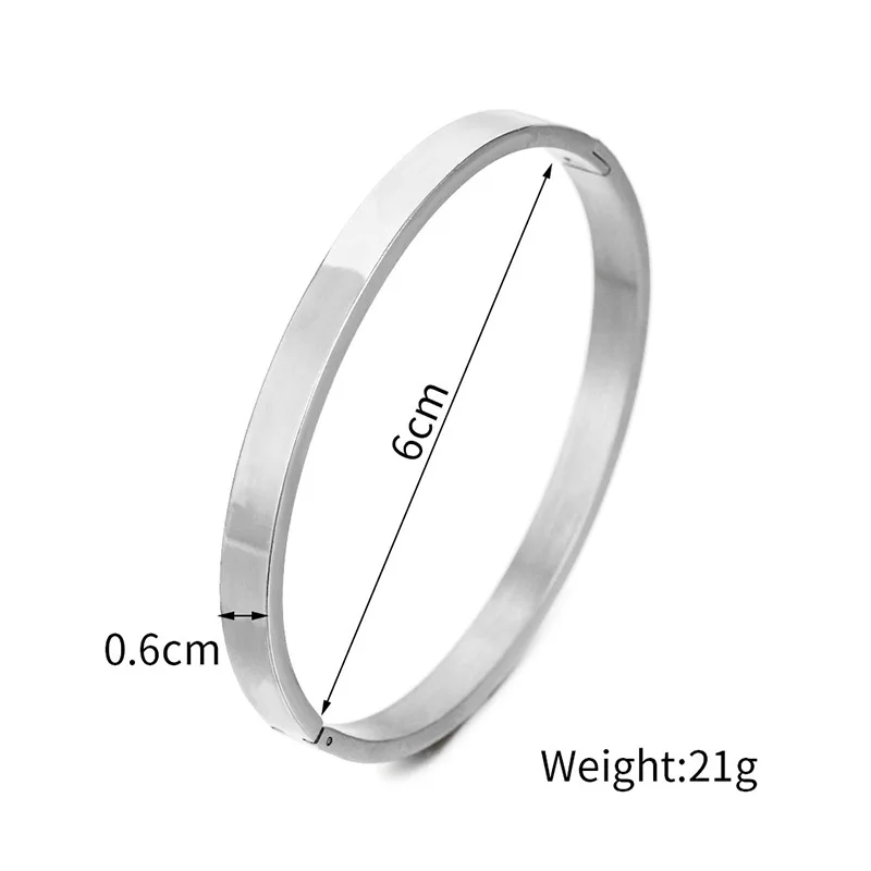 Stainless Steel Bangle Bracelet for Men and Women