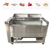 Industrial vegetable potato carrot taro cassava ginger yam root washing and peeling washer peeler machine 1