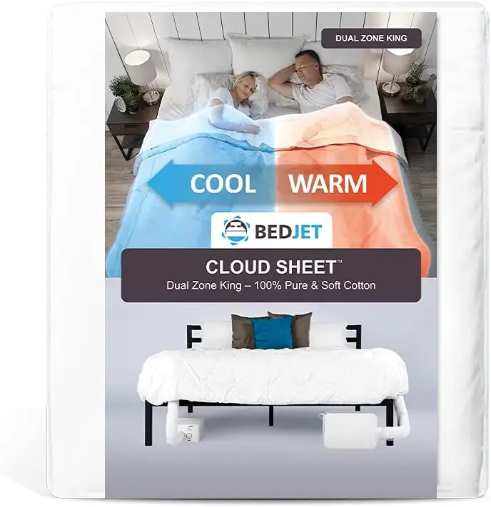 Cloud Sheet-Dual Zone King (Cooling, Heating & Climate Control just for Your Bed) White