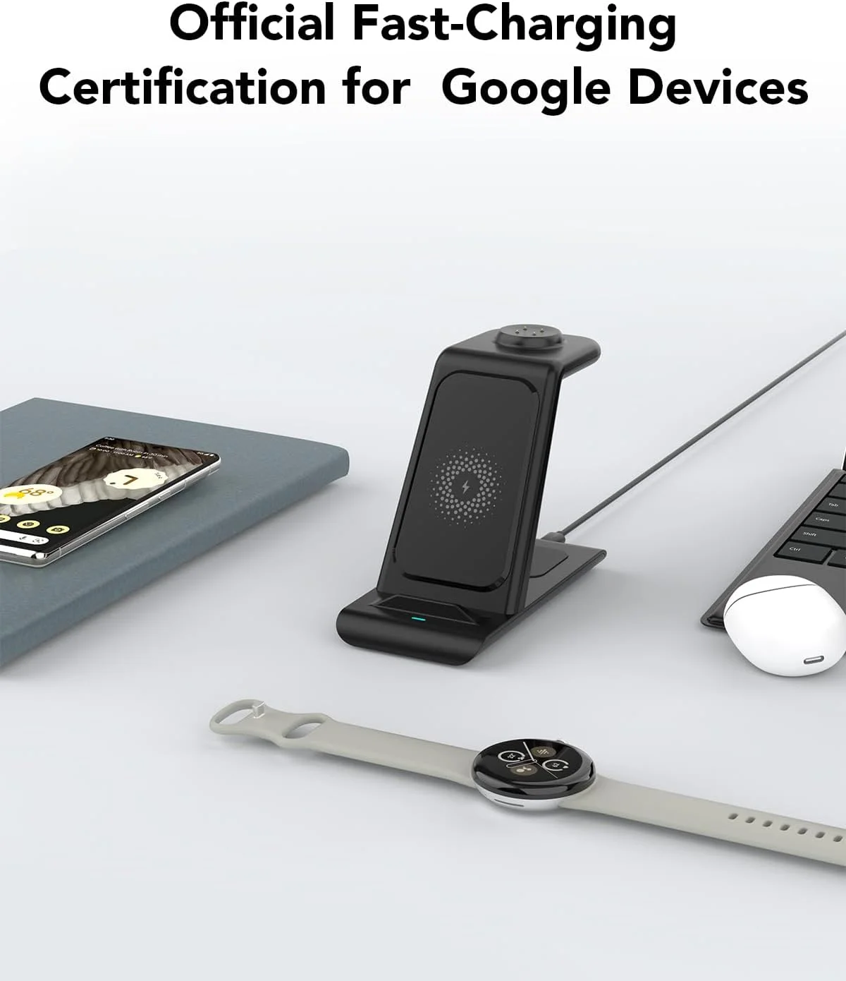 Google Pixel 3 XL 超良品 ワイヤレス充電器付き 楽天市場】3in1 ワイヤレス充電器（メーカーグーグル