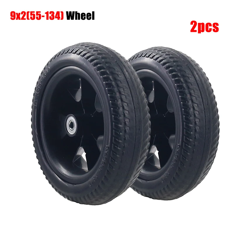 2 Stück 9x2 (55-134) Kinder-Dreirad-Teile Hinterrad Fahrradräder Babys Schubkarre – Detail 6