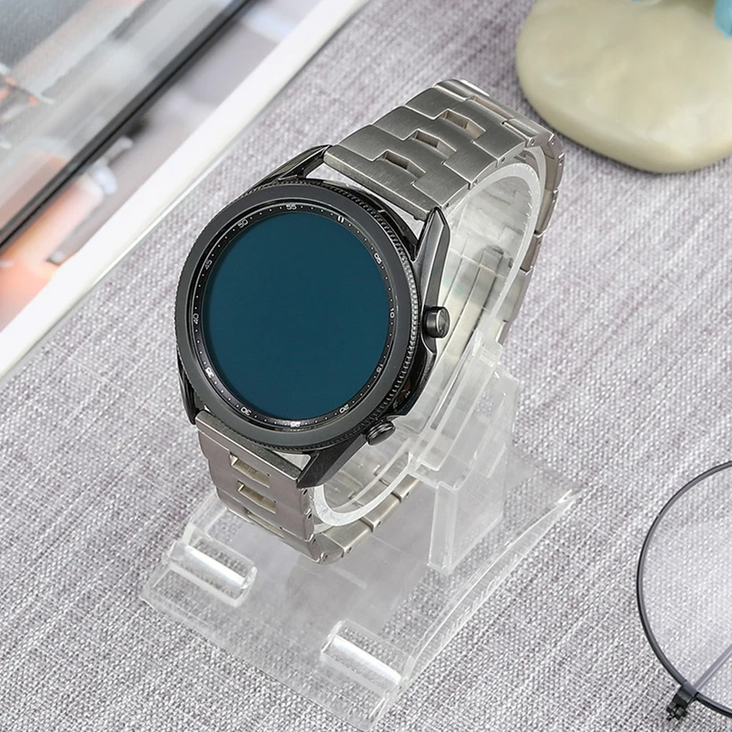 Titanium 22mm strap for Samsung galaxy Watch 3 45mm/gear s3 Business Bracelet for Huawei Watch GT2 Pro 46mm for amazfit GTR 47mm