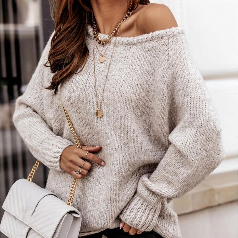 Plus Size 2023 Autumn Winter Long Sleeve Women Sweaters Pullovers