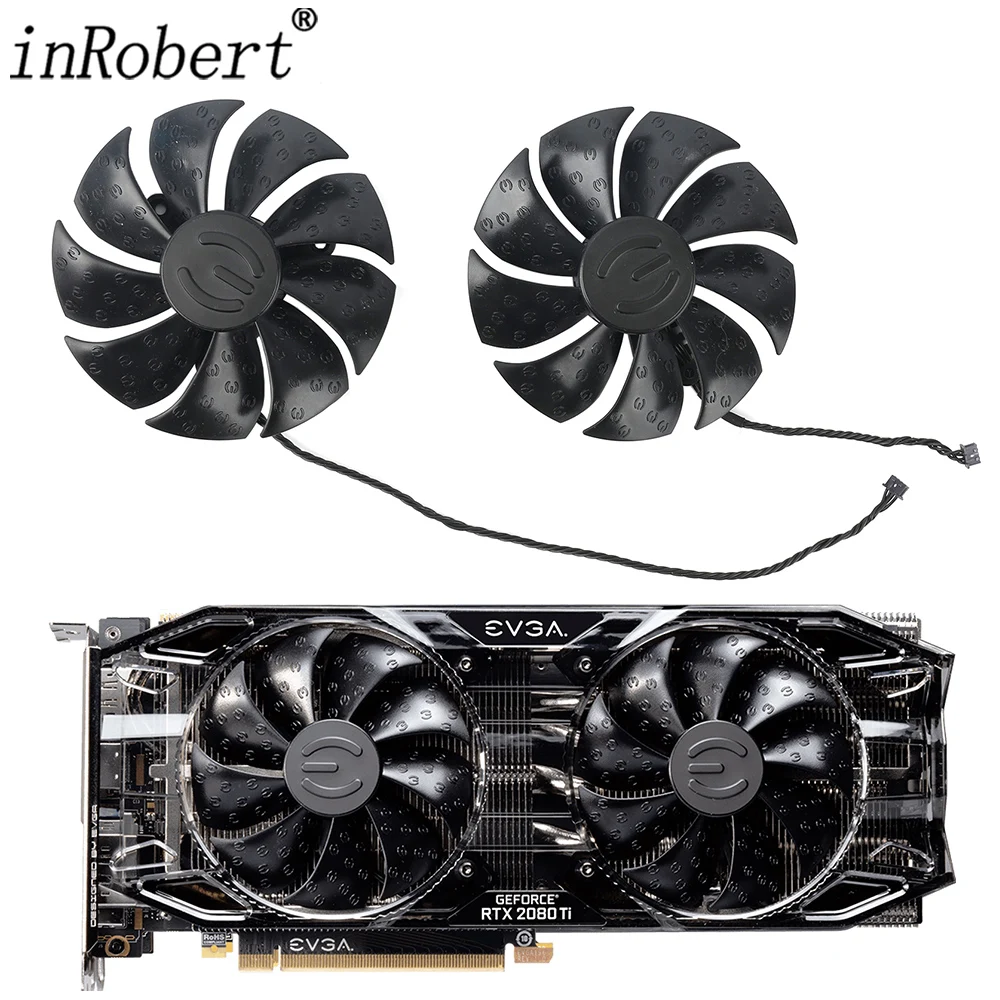 Ventola Scheda Video 87Mm Pla09215S12H 12V 0.55A 4Pin Per Evga Rtx 2060 2070 2080 Ti 2080Ti Scheda Grafica Ventola Di Raffreddamento