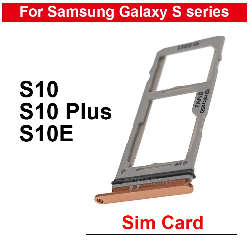 Per Samsung Galaxy S10E Singola E Doppia Scheda Sim Supporto Per Vassoio Sim Presa Slot Riparazione Parti Di Ricambio