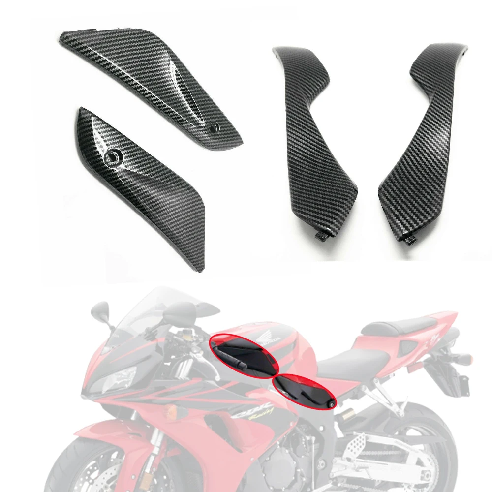 

Front Motorcycle Parts Gas Tank Side Cover Panel Carbon Fiber Fairing Trim Cowl For Honda CBR1000RR CBR 1000RR 2004-2007 2006
