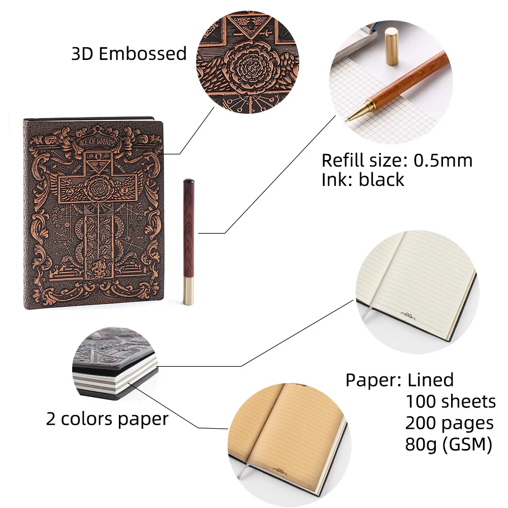 Cruz Caderno Diário 3d em Relevo Capa Diário Planejador Vintage 200 Páginas Forrado Papel Nota Livros Dia da Páscoa Presente a5 - Imagem 2