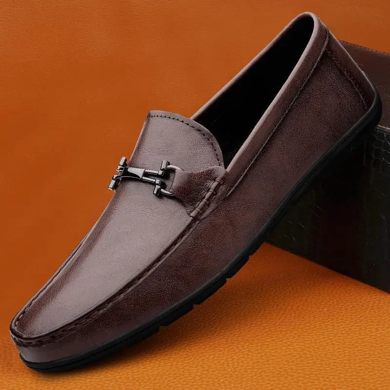 

Moccasins Men's Summer 2024 New Soft Surface Men's Casual Leather Men's Shoes Trend