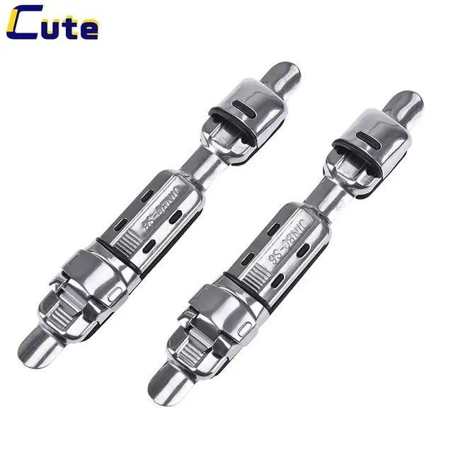 2pc wheel seat pole deck rods clip reel fitted deck stainless steel seat fishing tackle accessories Stainless Steel Fishing rods