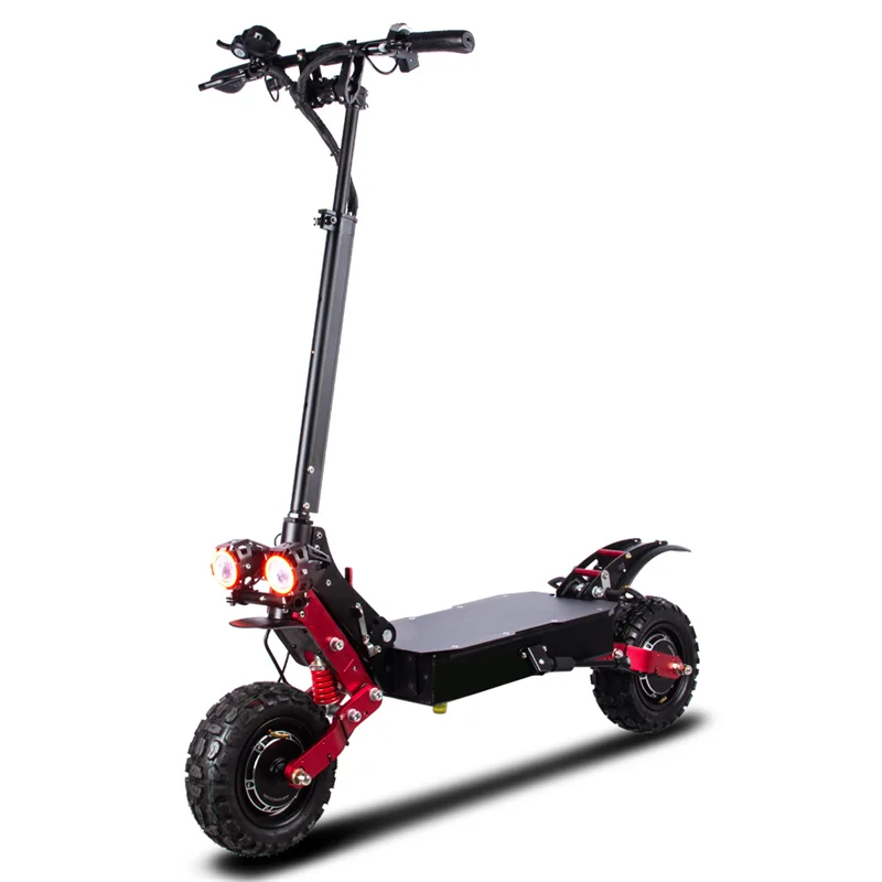 

Electric Scooter Adults 50 MPH Off Road Sport Scooter with Seat 60V 45AH Dual Motor 56 Miles Range 11" Off Road Tires E-scoote